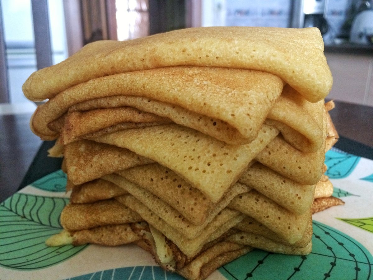 Блинчики на молоке