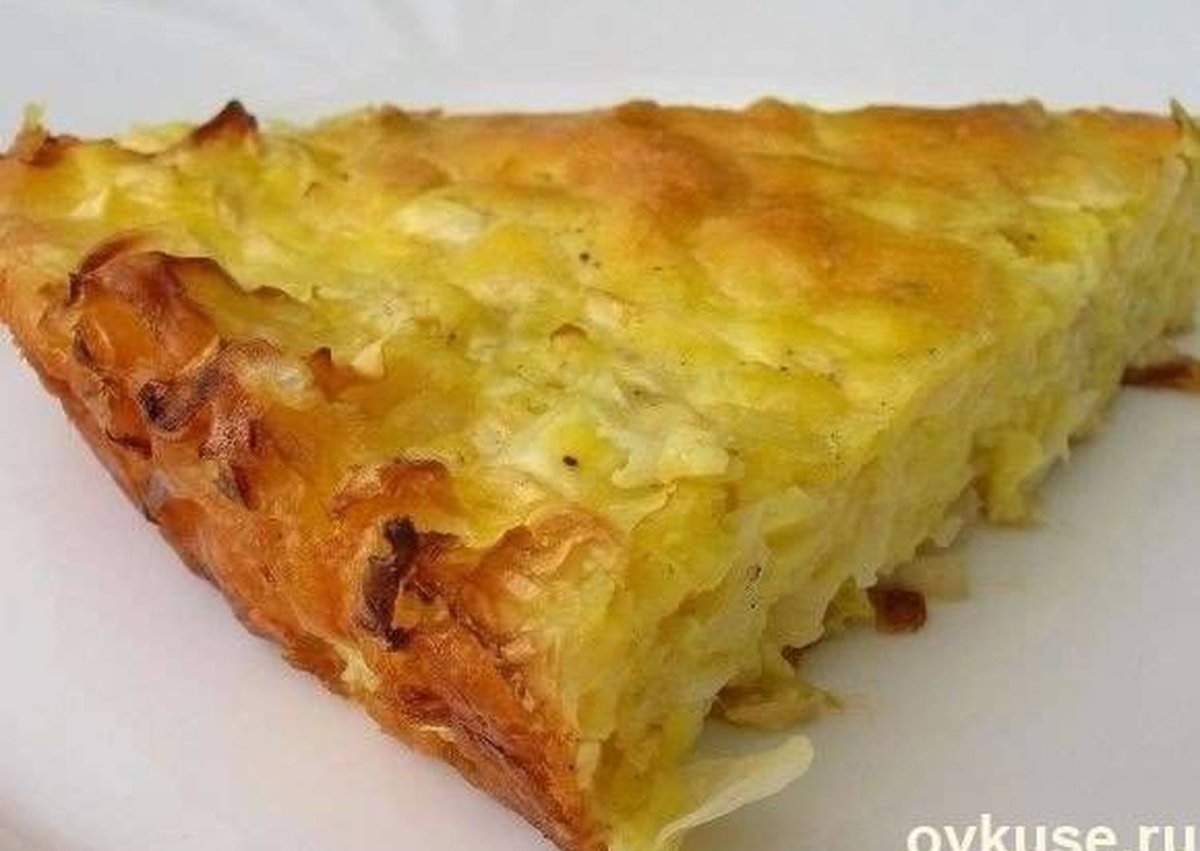 Ленивый пирог с капустой