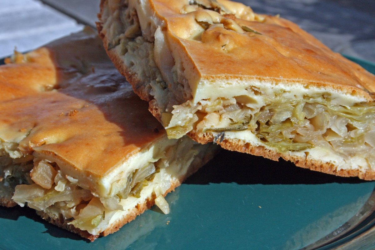 Ачма из лаваша с сыром и творогом
