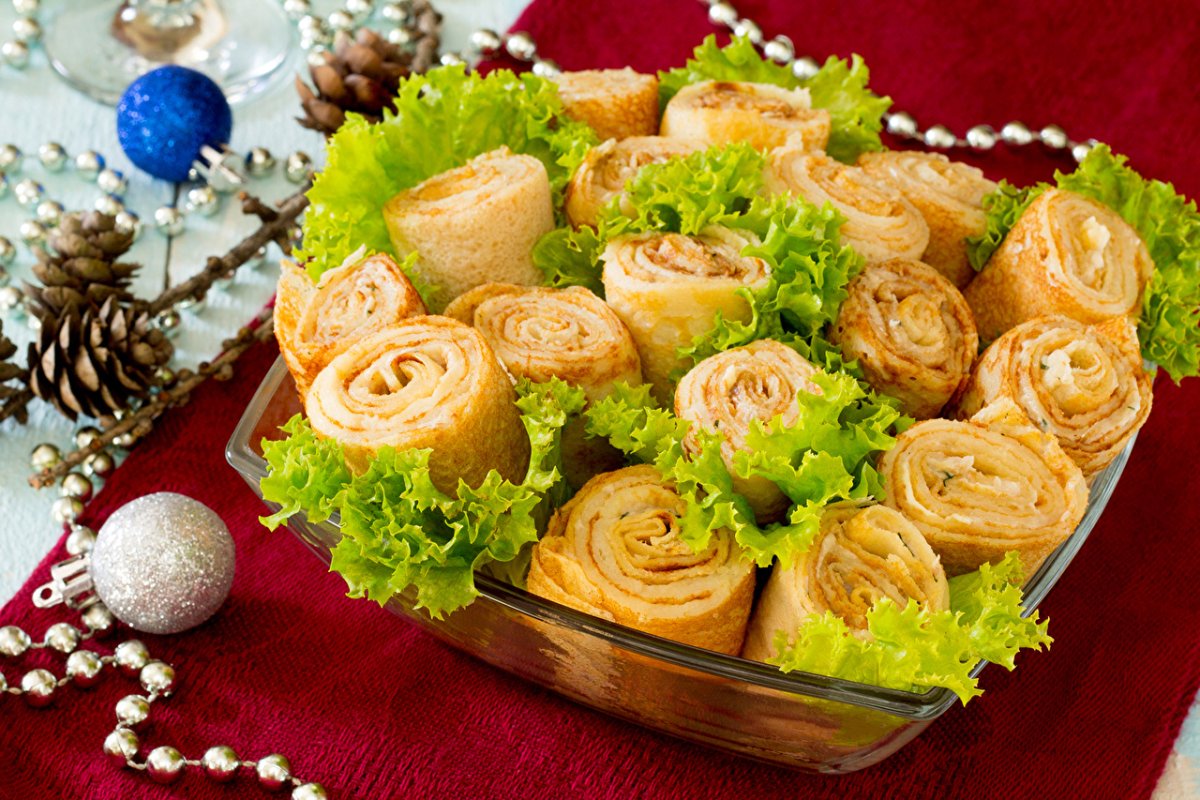 Блинные рулетики