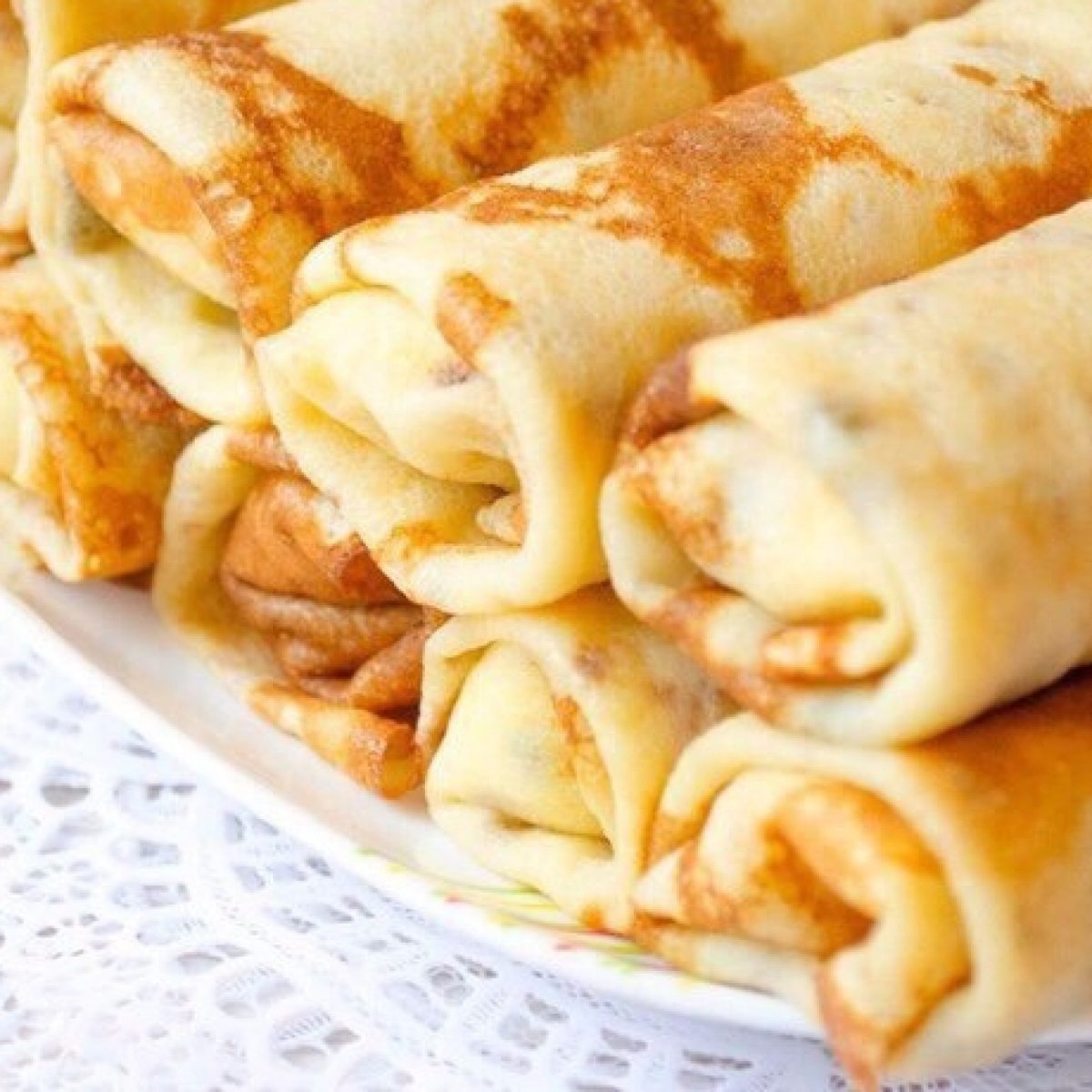 Блины трубочкой