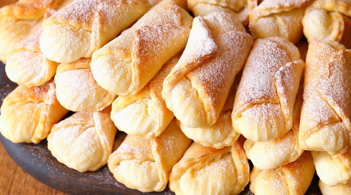 Творожное печенье ромбики