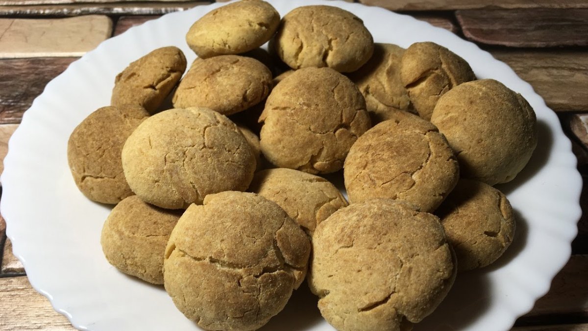 Постное кукурузное печенье