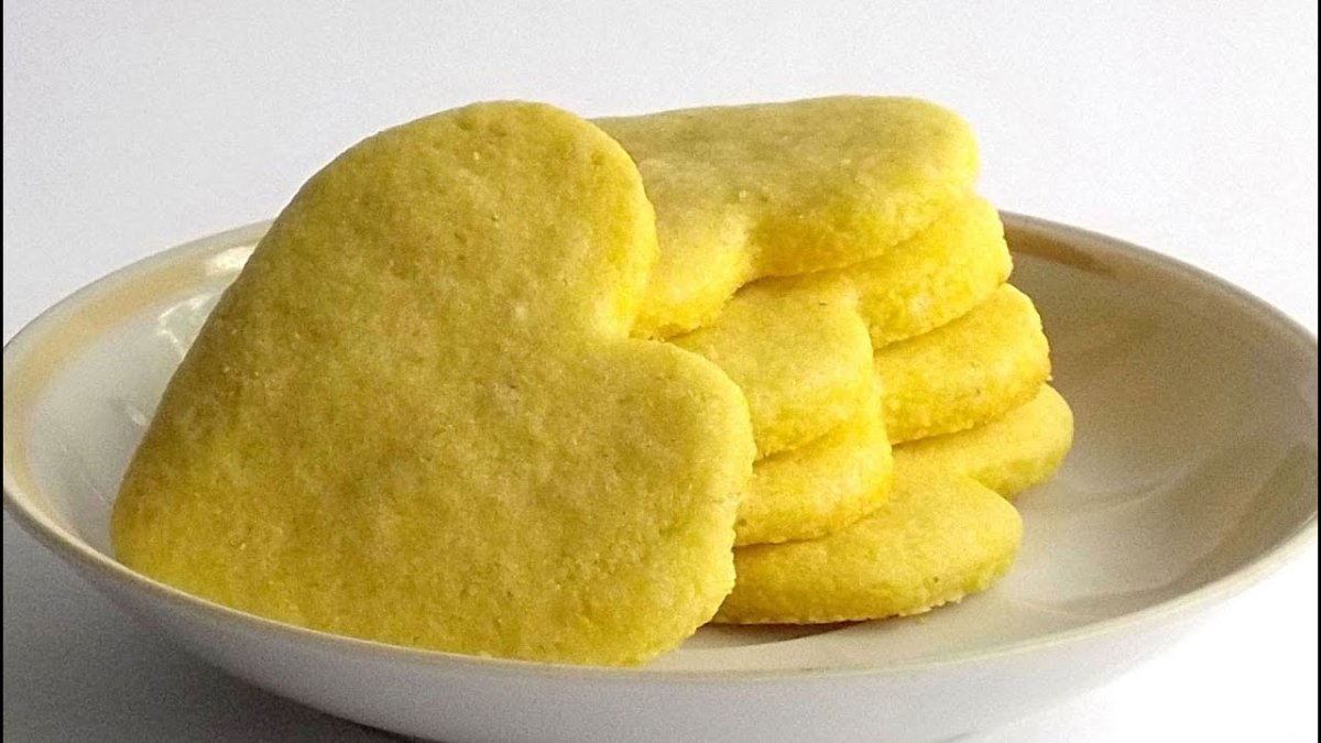 Печенье из кукурузной муки без глютена и молока