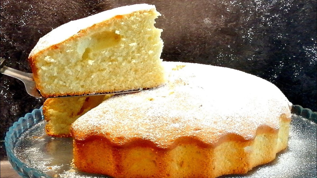 Горячий молочный пирог