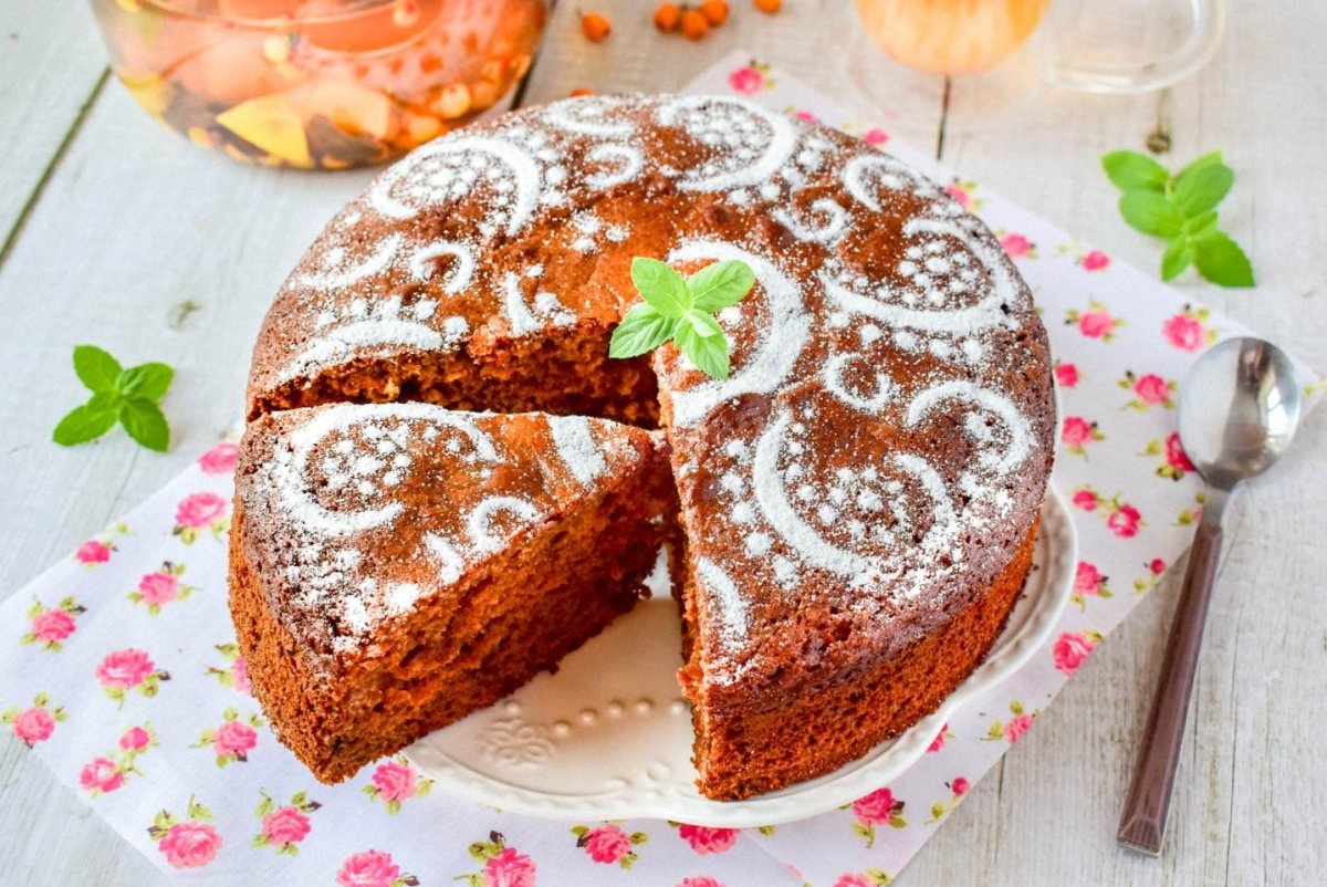 Яблочный пирог на кефире