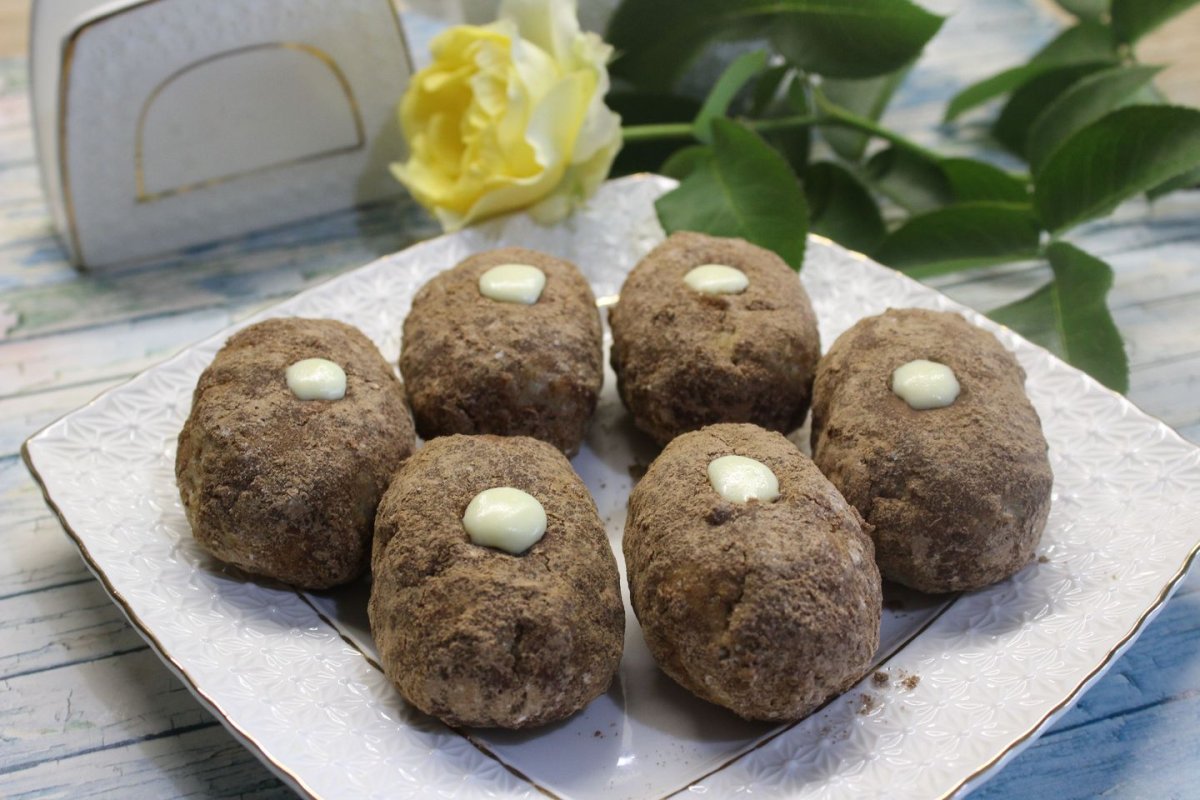 Пирожное картошка из печенья