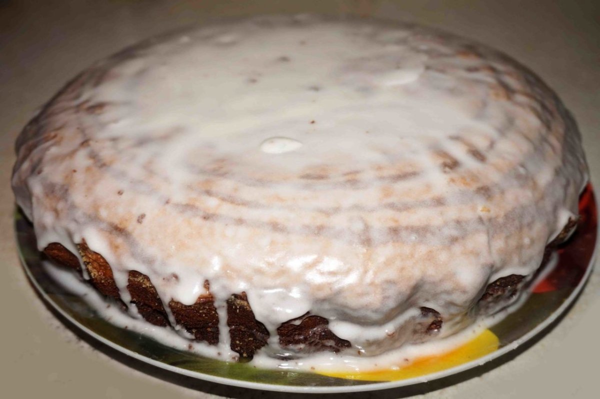 Пирог со сгущёнкой и сметаной