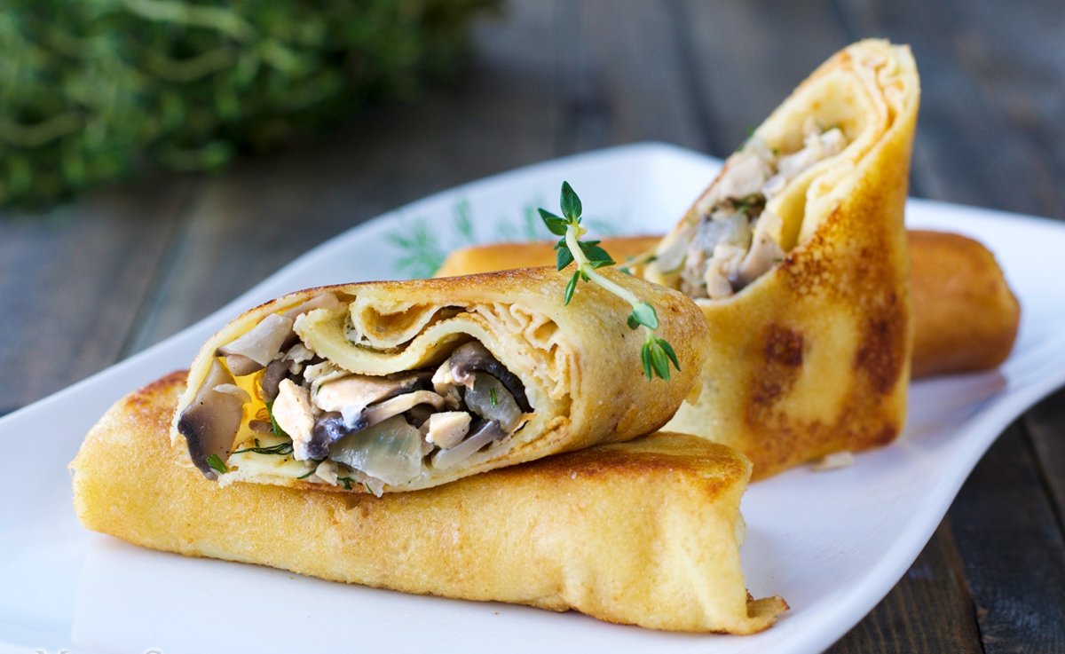 Блинчики с курицей