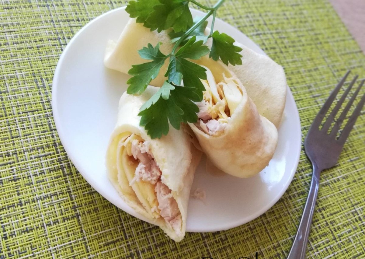 Блины с яблоками
