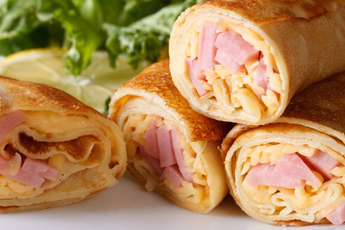 Блины с мясом