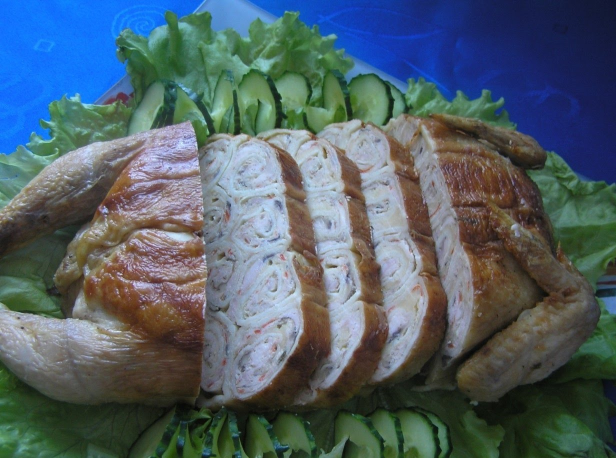 Блины с мясной начинкой