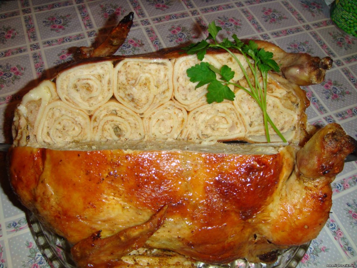 Блинчики с курицей
