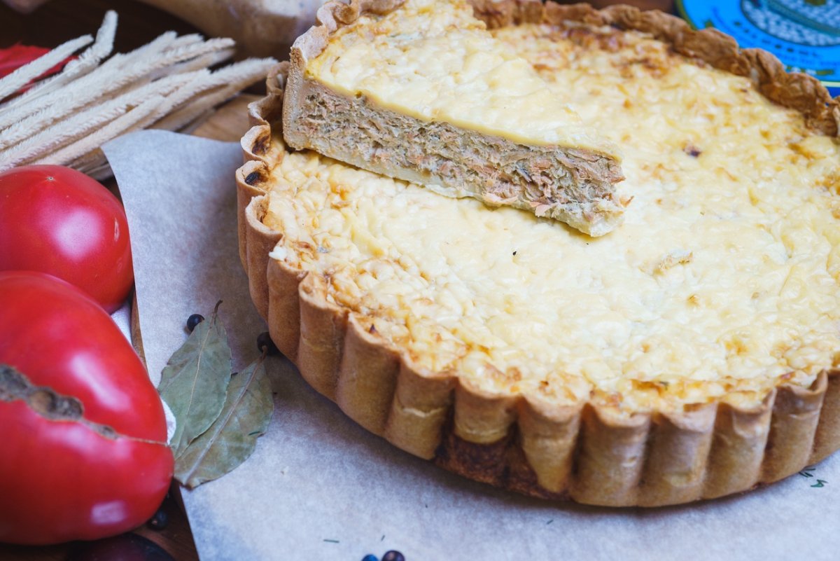 КИШ со шпинатом и сыром
