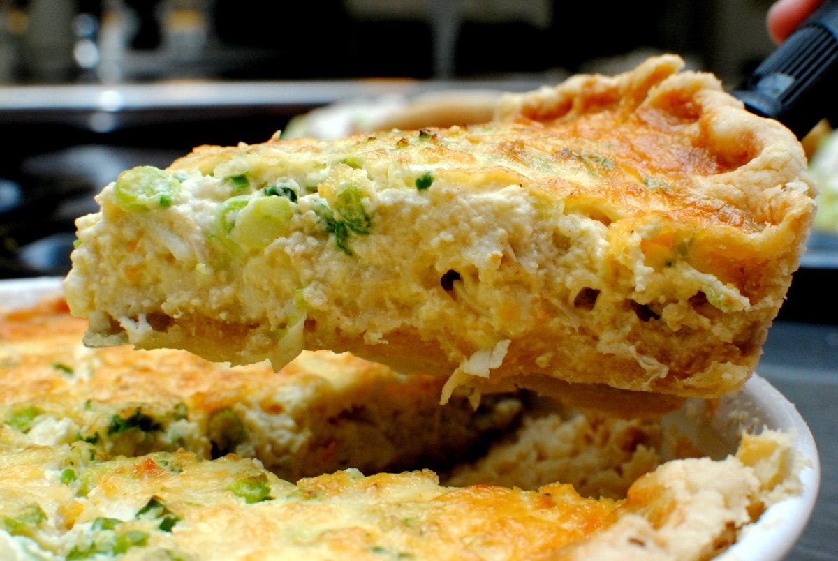 Пирог из крабового мяса