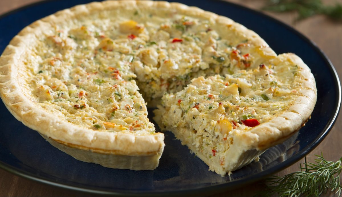 Пирог с крабовыми палочками