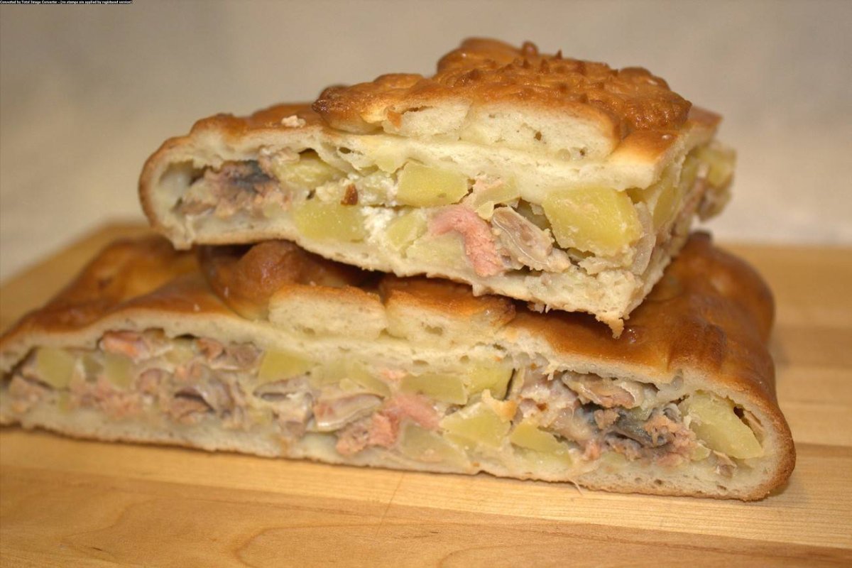 Самарский Луково-рыбный пирог