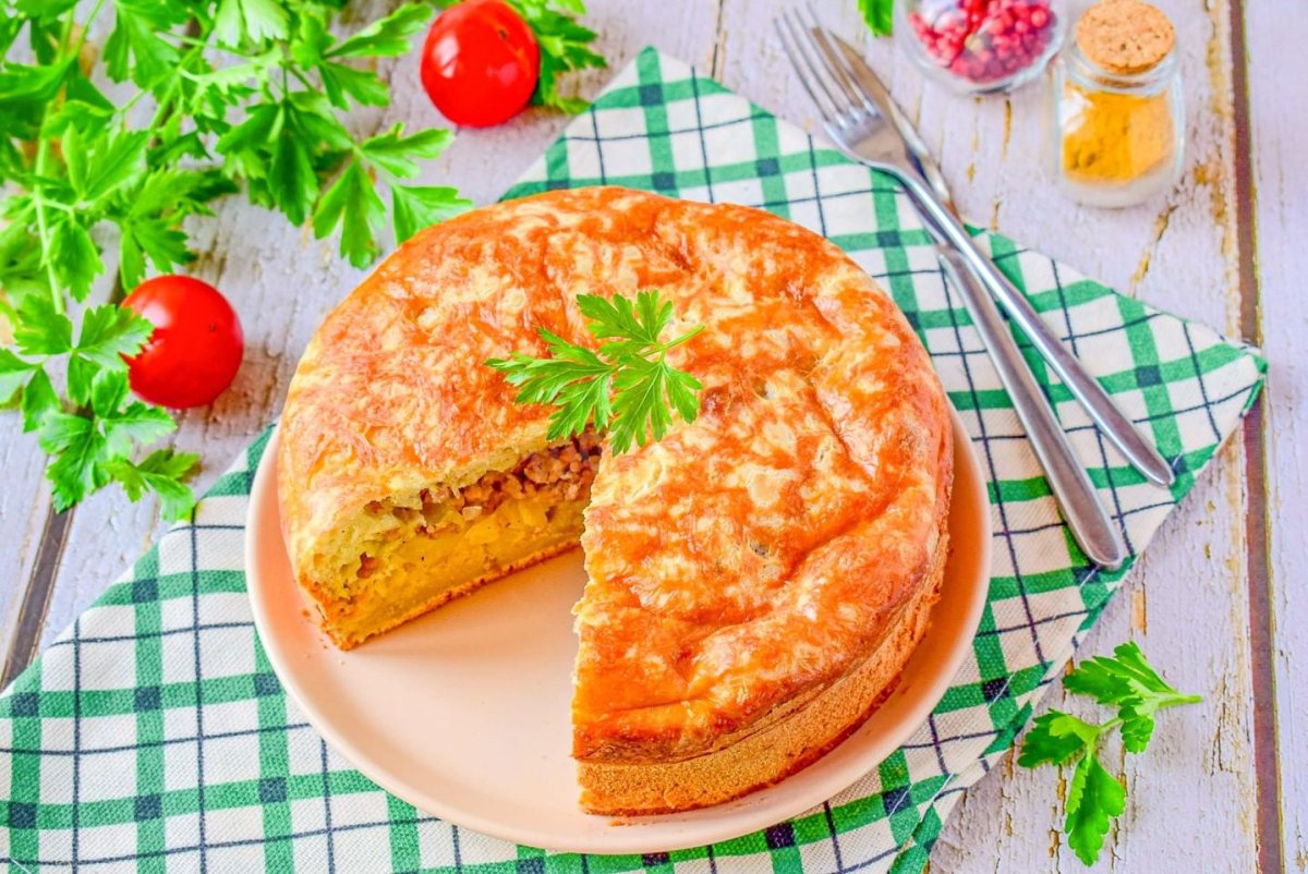Заливной пирог украшение
