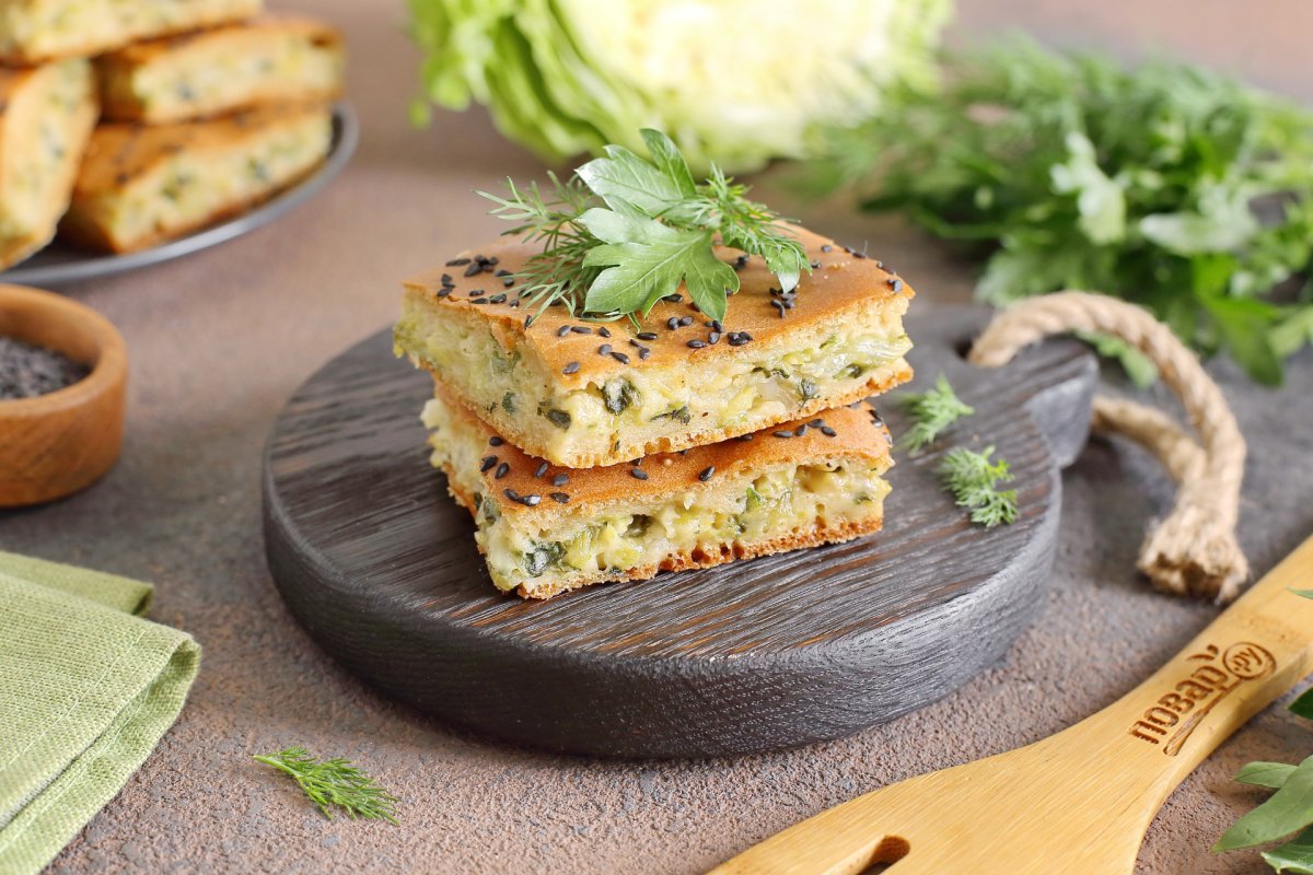 Кухня наизнанку заливной пирог с капустой