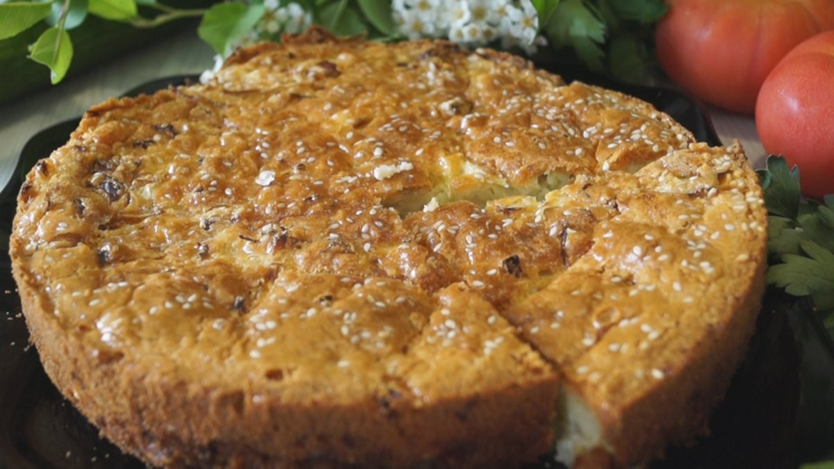 Песочный пирог с яблоками
