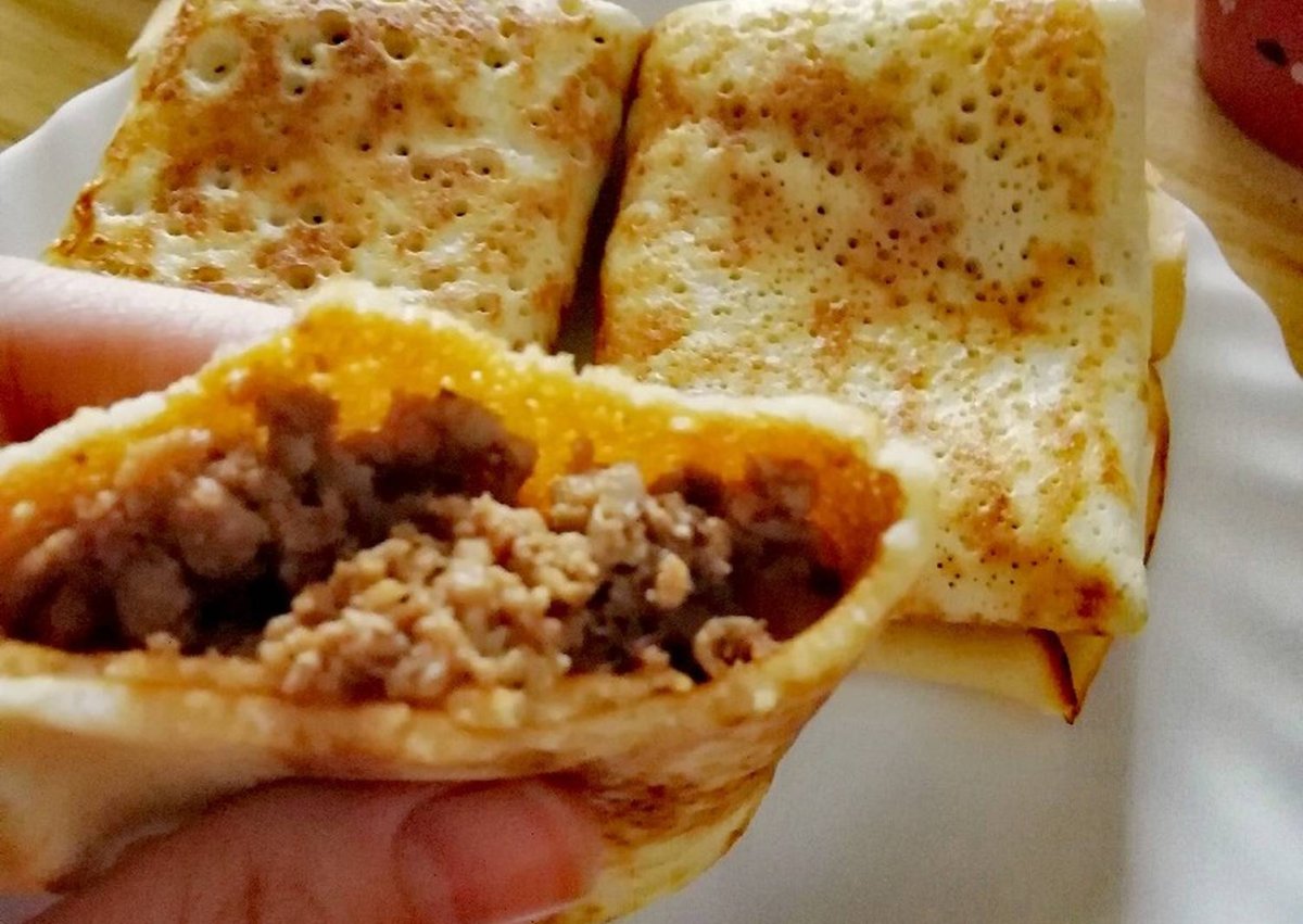 Блинчики с мясом