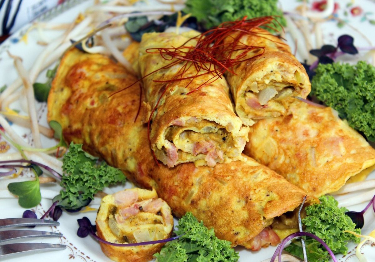 Блинчики с куриным фаршем