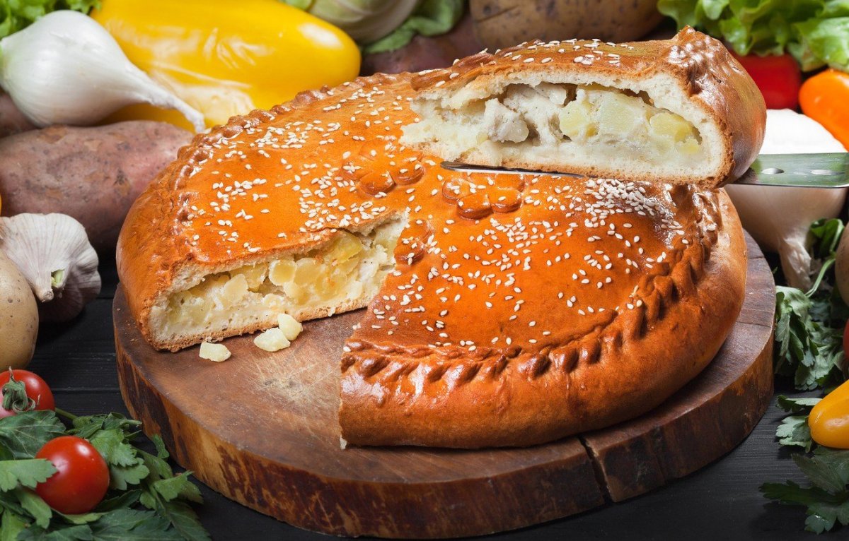Пироги с курицей и картошкой