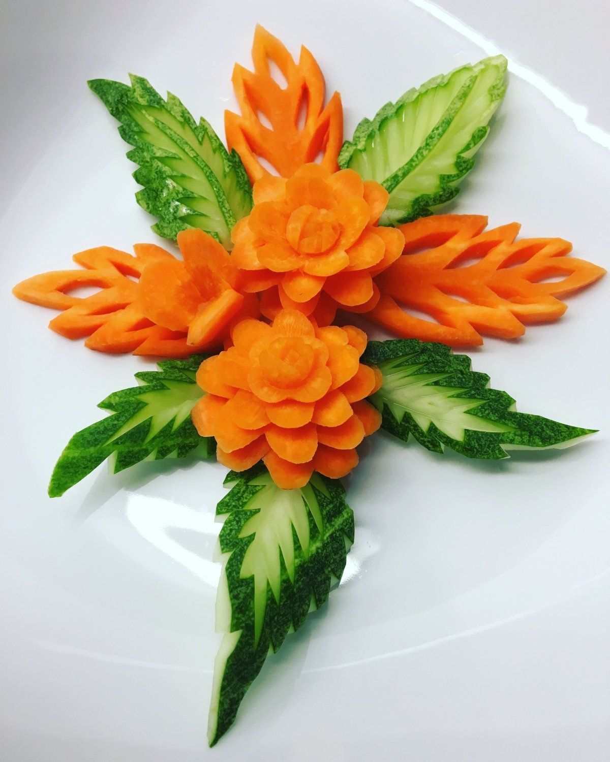 Розочка из моркови
