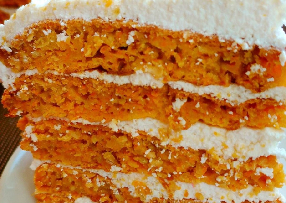 Морковный пирог в мультиварке