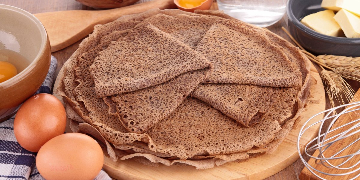 Постные блинчики с начинкой