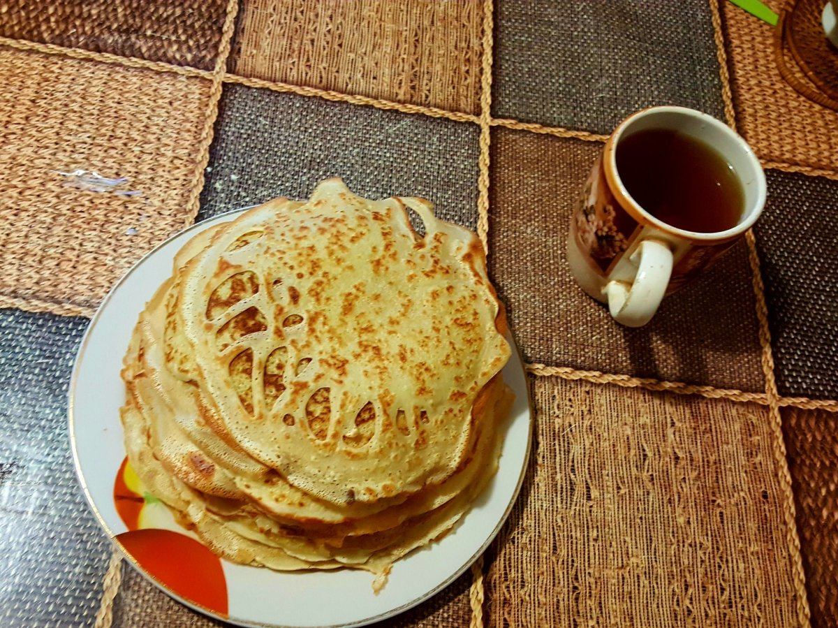 Черничный панкейк