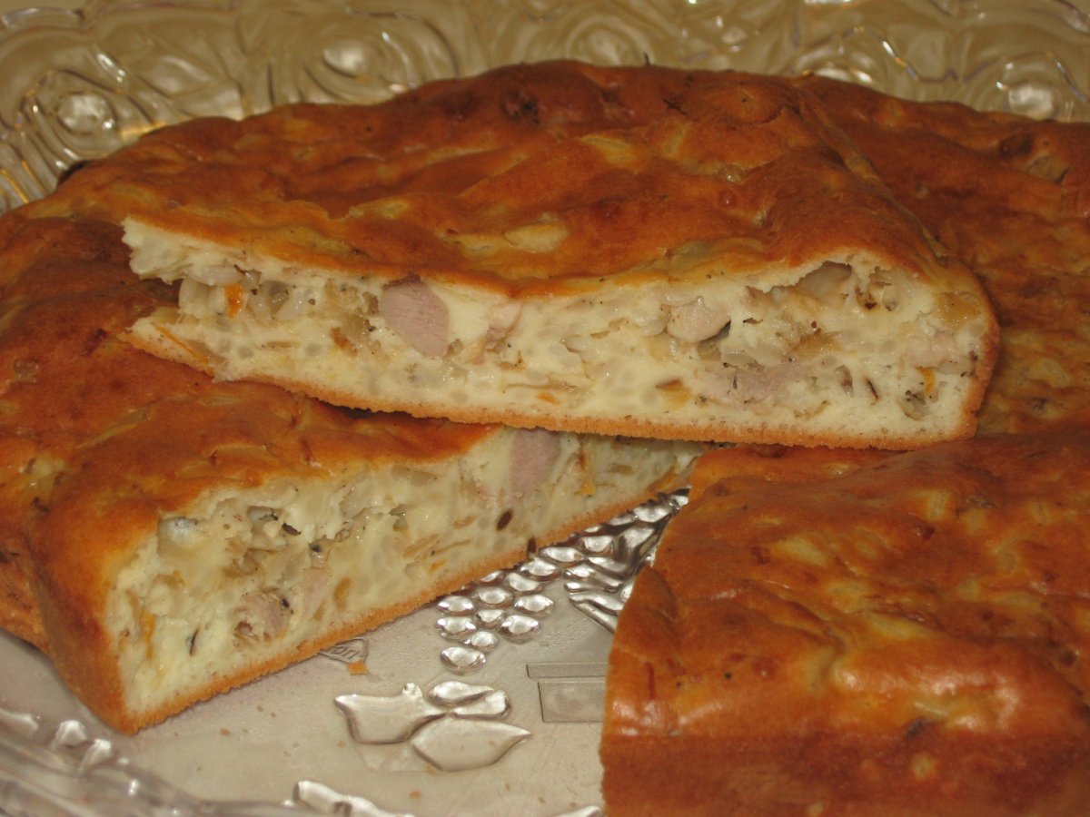 Ленивый пирог с капустой
