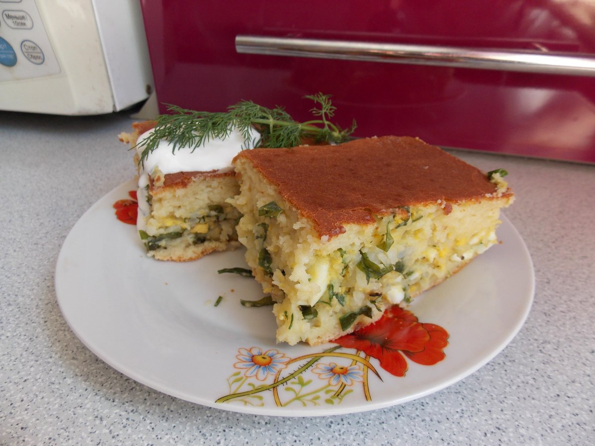 Пирог с капустой круглый