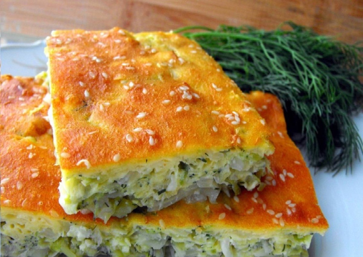Наливной пирог с мясом