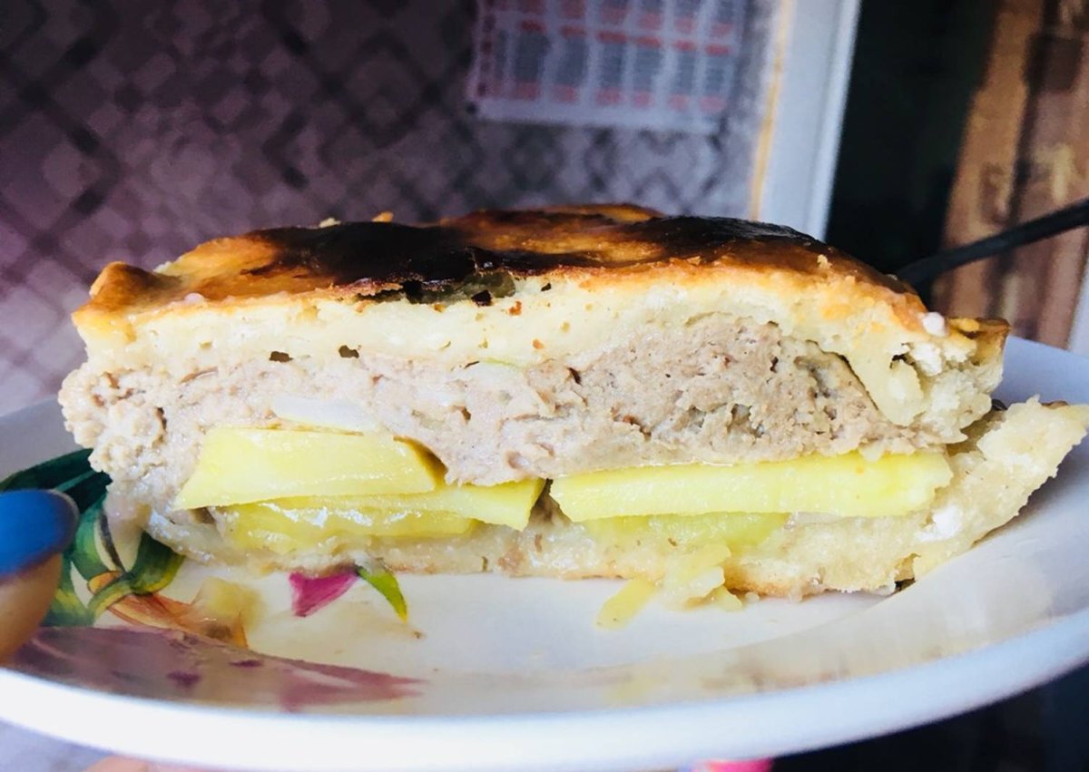 Пирог с начинкой из картофеля