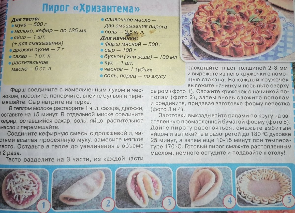 Красивые пироги с мясом