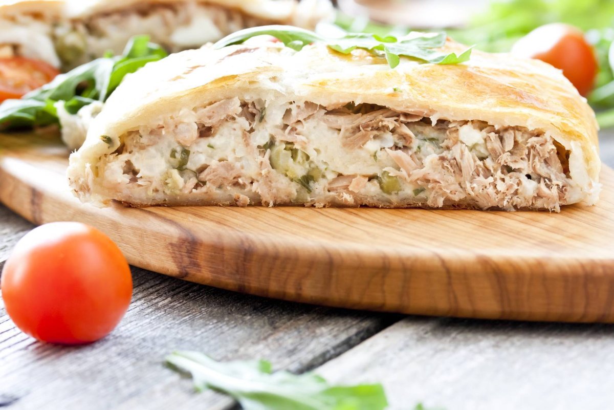 Рыбный пирог с форелью