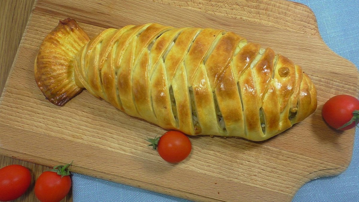 Пирог Рыбник плетенка