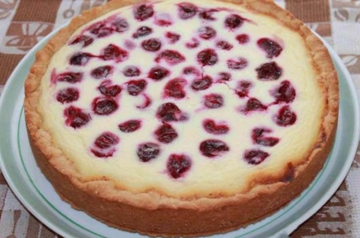 Вкусный пирог с творогом