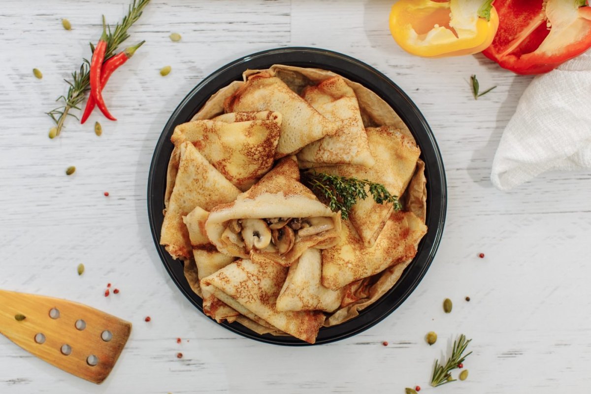 Блинчики с мясом