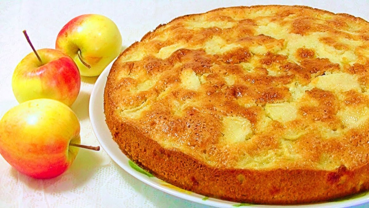 Яблочный спас пирог