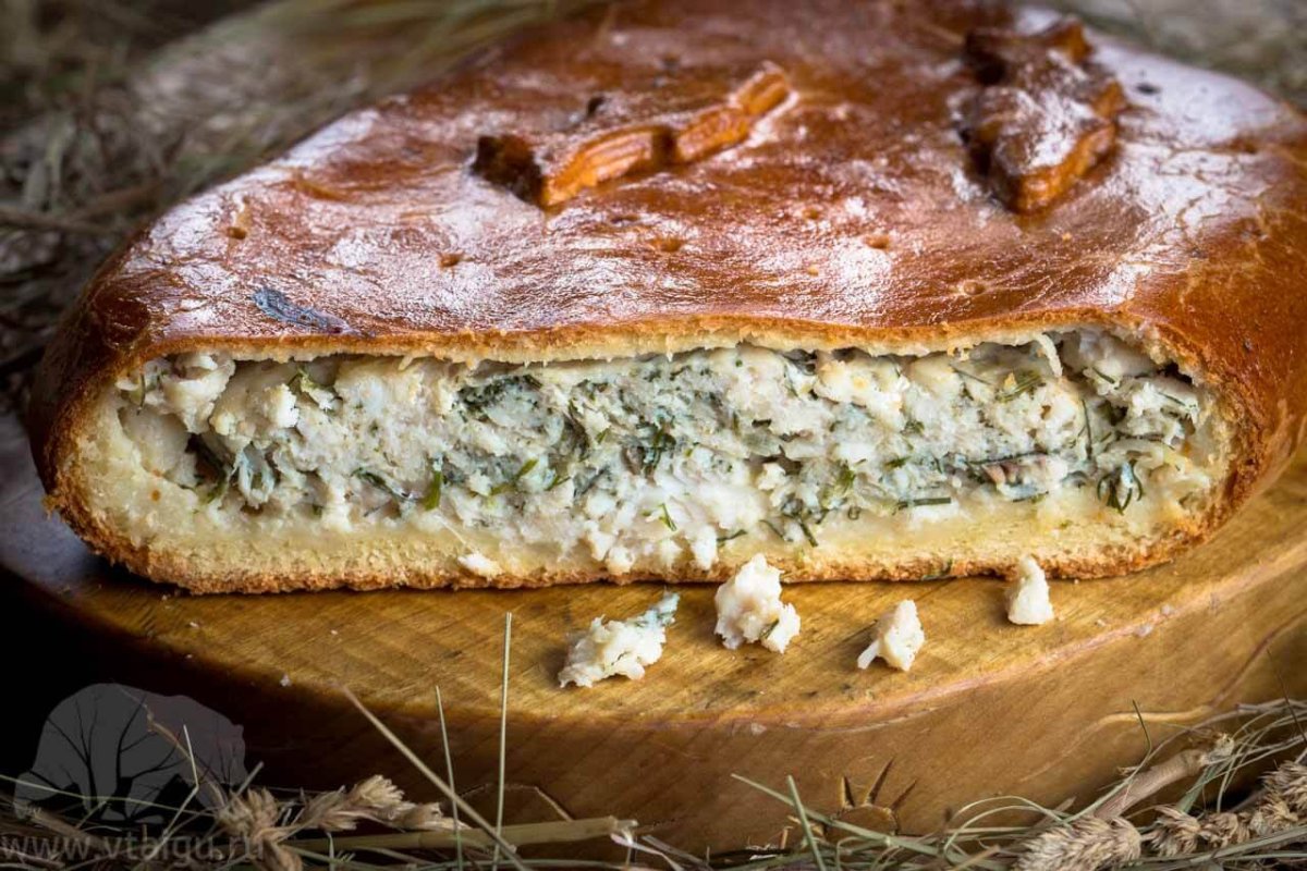 Лоранский пирог с рыбой