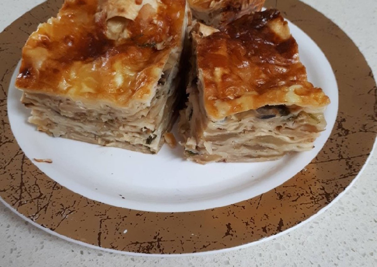 Рыбный пирог из лаваша