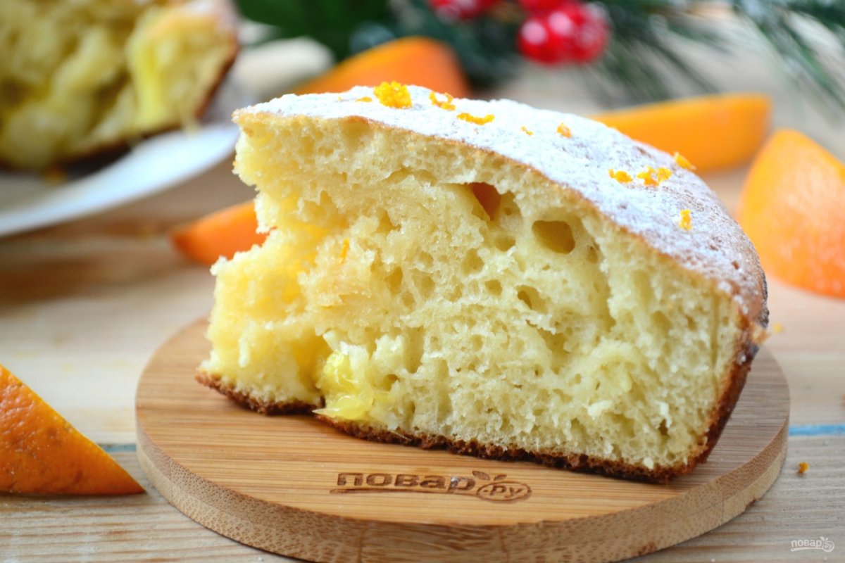 Пирог с лимоном и апельсином