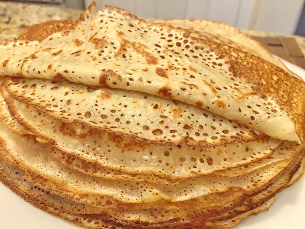 Блины домиком