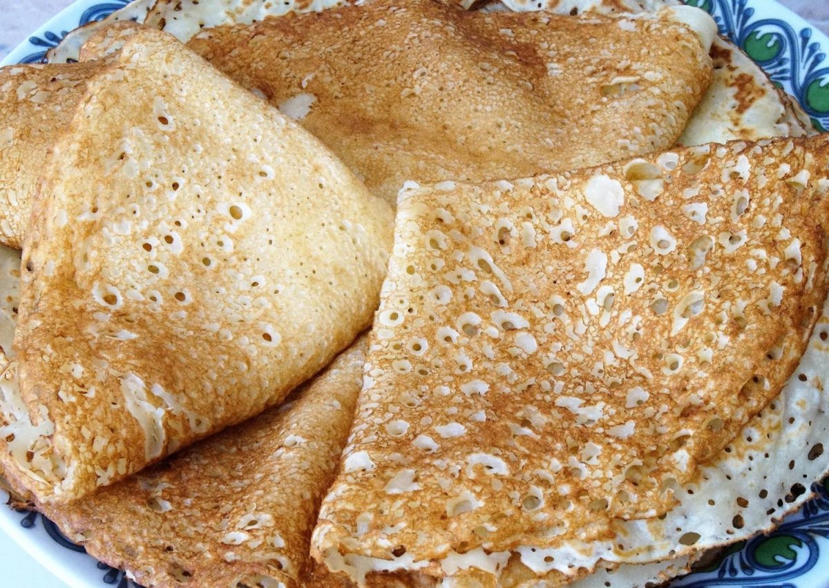 Блинчики на сыворотке тонкие
