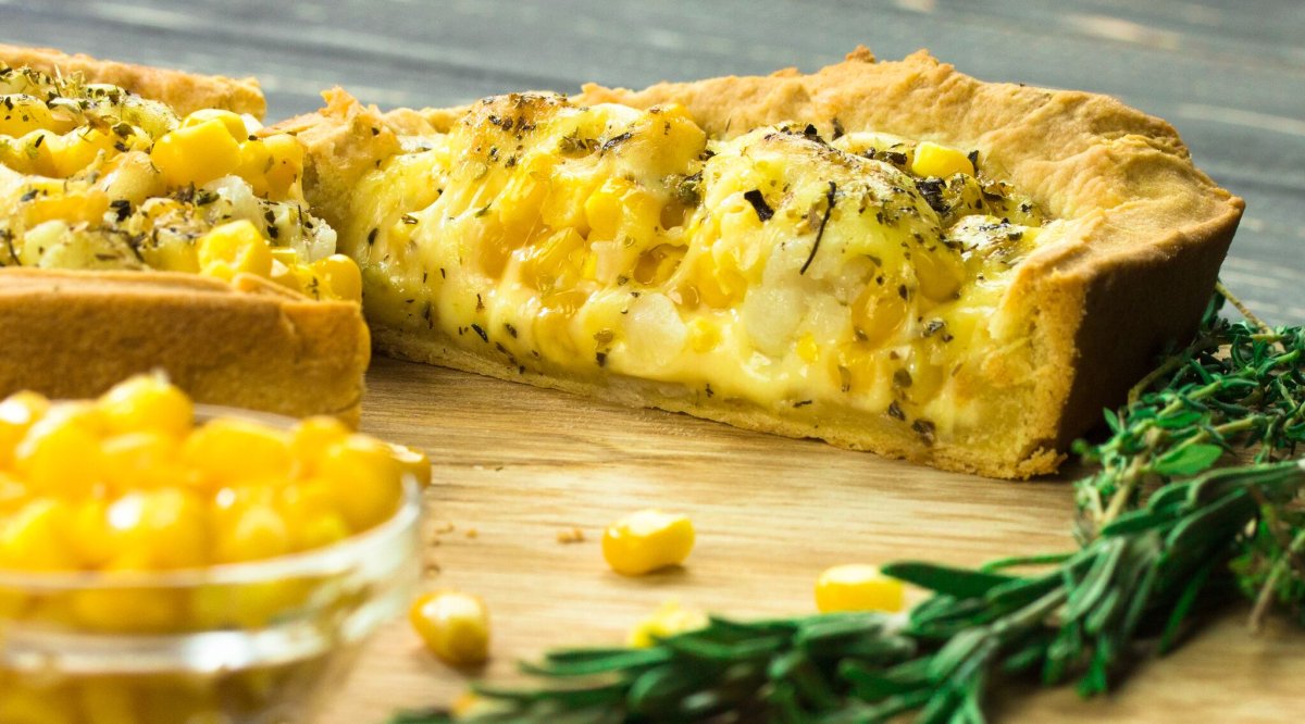 Пирог с кукурузой