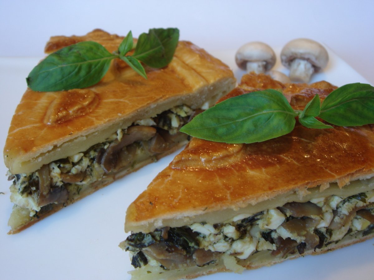 Пирог с грибами