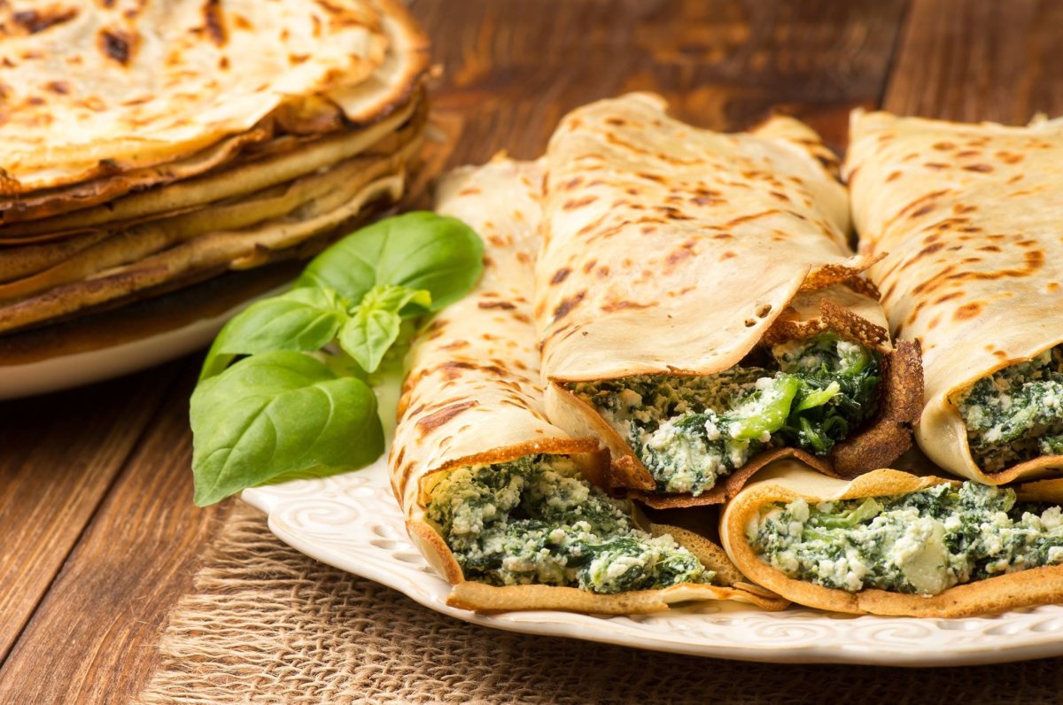 Блинчики с мясом