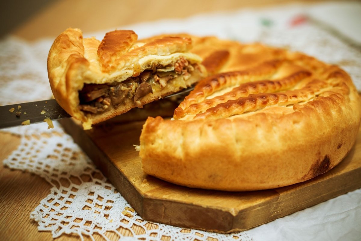 Заливной рыбный пирог